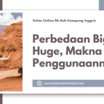 Mengungkap Perbedaan Big vs Huge, Makna dan Penggunaannya - Kelas Online Mr.BOB